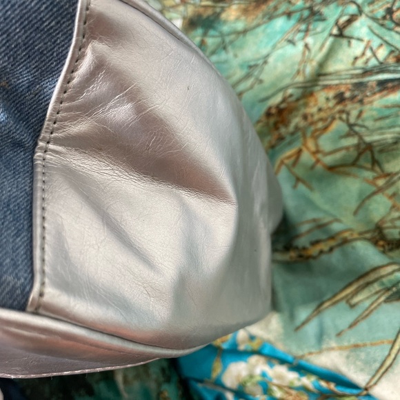 Vintage Neiman Marcus Denim Tote Bag, - Picture 4 of 13